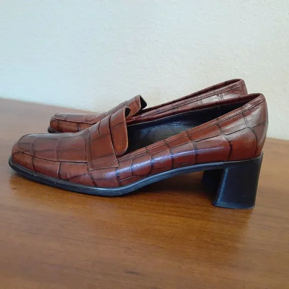 Sesto Meucci Penny Loafer Heels - Picture 2 of 12
